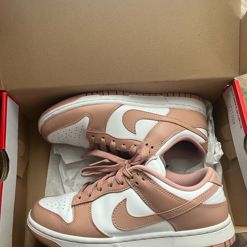 Rose Whisper Nike Dunks